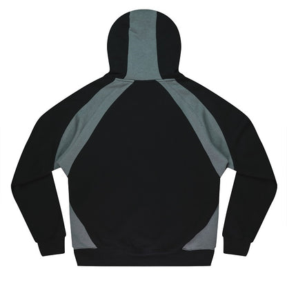 black and grey Aussie Pacific N1509 Huxley Mens Hoodies rear view
