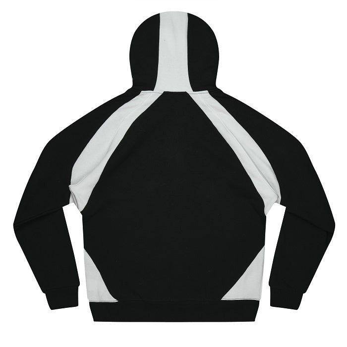 Mens black and white Aussie Pacific N1509 Huxley Mens Hoodie rear view