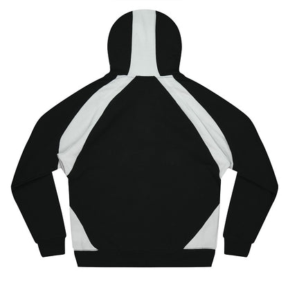 Mens black and white Aussie Pacific N1509 Huxley Mens Hoodie rear view