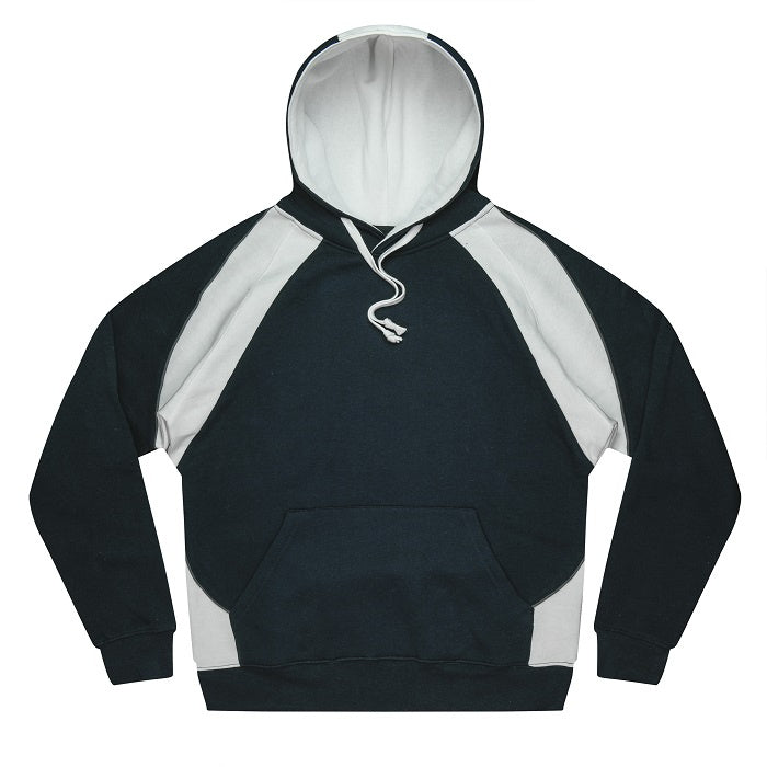 mens navy and white flat drawstring no pill front pocket Aussie Pacific N1509 Huxley Mens Hoodie