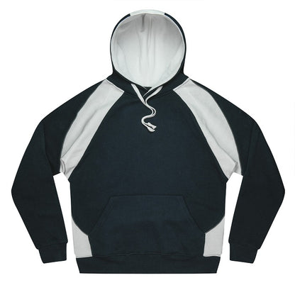 mens navy and white flat drawstring no pill front pocket Aussie Pacific N1509 Huxley Mens Hoodie