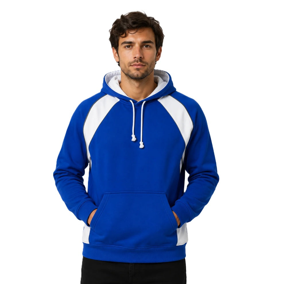 Aussie Pacific N1509 Huxley Mens Hoodies Royal blue and white front 