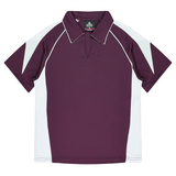 Burgundy/White