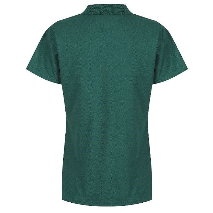 Aussie Pacific N2312 Hunter Ladies Polo Bottle - Bottle Green - Back View