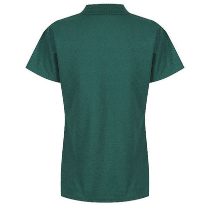 Aussie Pacific N2312 Hunter Ladies Polo Bottle - Bottle Green - Back View