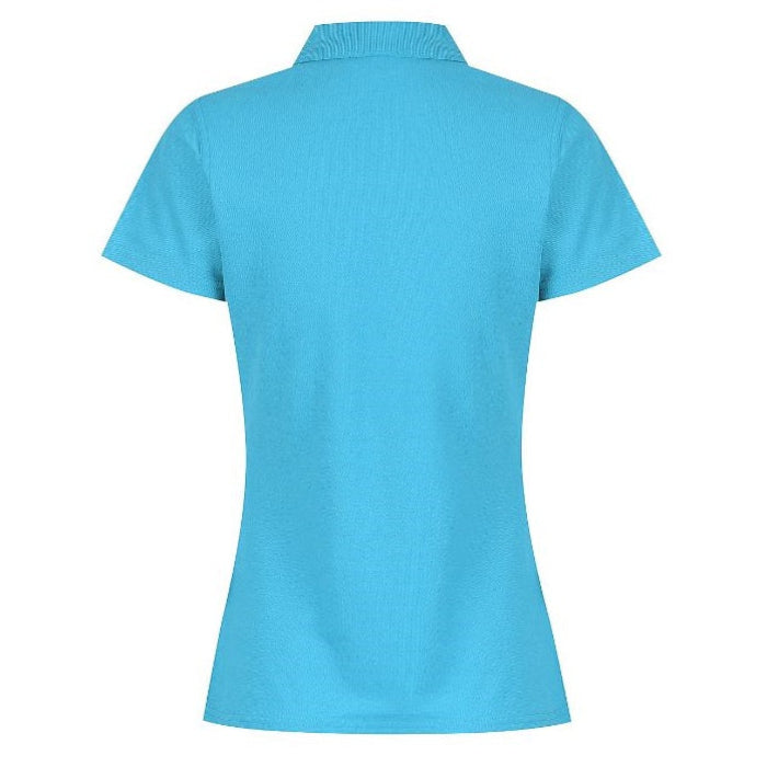 Aussie Pacific N2312 Hunter Ladies Polo Cyan - Back View