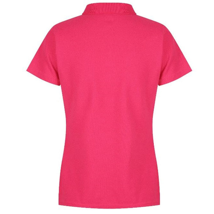 Aussie Pacific N2312 Hunter Ladies Polo Fuschia - Fuchsia - Back View