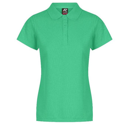 Aussie Pacific N2312 Hunter Ladies Polo Kelly Green - Front View