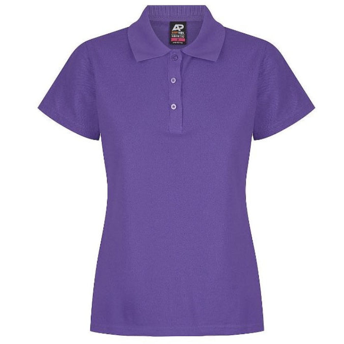 Aussie Pacific N2312 Hunter Ladies Polo Purple - Front View