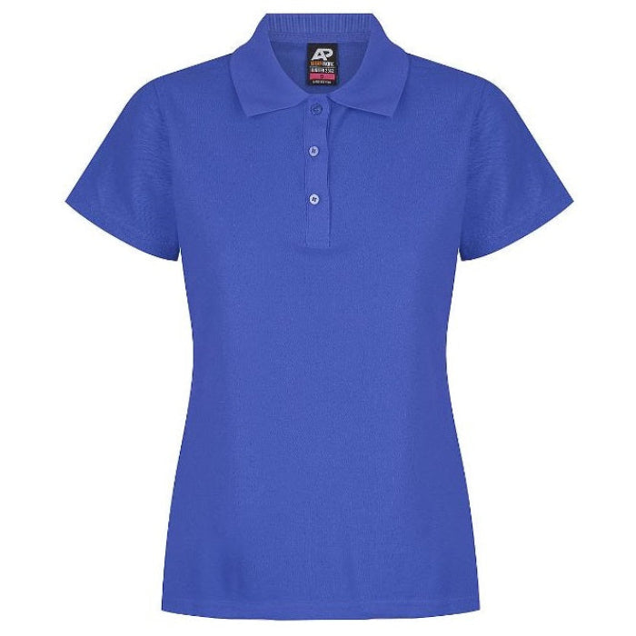 Aussie Pacific N2312 Hunter Ladies Polo Royal - Royal Blue - Front View