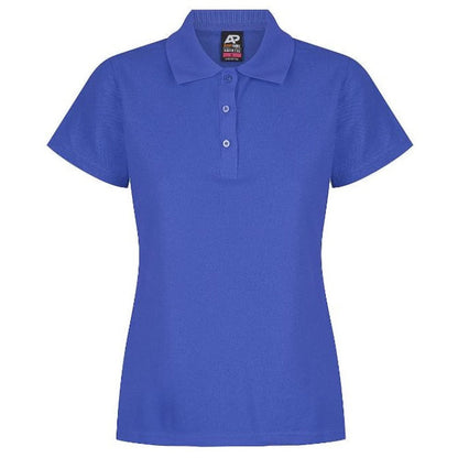 Aussie Pacific N2312 Hunter Ladies Polo Royal - Royal Blue - Front View