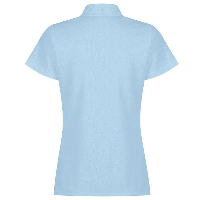 Aussie Pacific N2312 Hunter Ladies Polo Sky Blue - Back View