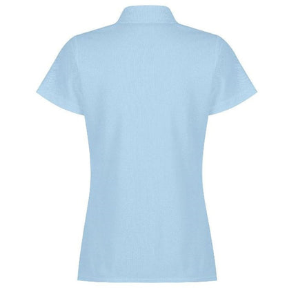 Aussie Pacific N2312 Hunter Ladies Polo Sky Blue - Back View