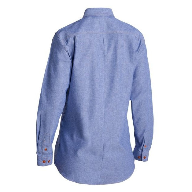 Bisley B76407L Womens Chambray Long Sleeve Shirt