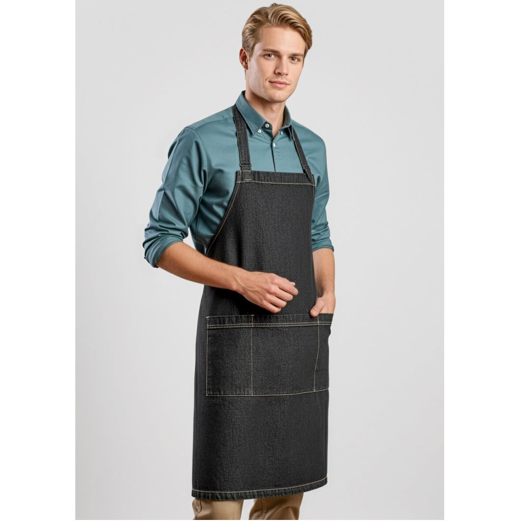Biz Collection BA40 Clout Apron - Black - Model View