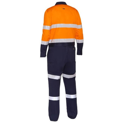 Bisley BC6066T Taped Hi Vis Work Coverall with Waist Zip Opening