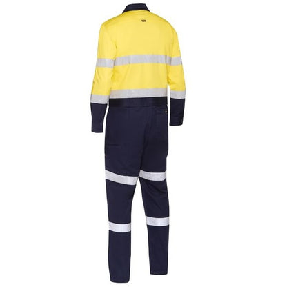 Bisley BC6066T Taped Hi Vis Work Coverall with Waist Zip Opening