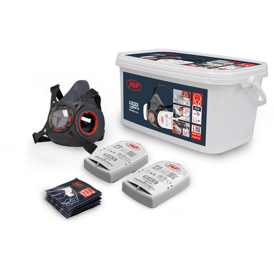 PIP BHT0A3-0L5-UAN Force Typhoon 8 Half Mask Respirator Asbestos/Silica/Dust Kit W/P2 Filters