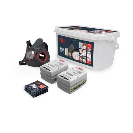 PIP BHT0C3-0L5-UAN Force Typhoon 8 Half Mask Respirator Multi-Gas Kit With ABEK1P2 Filters
