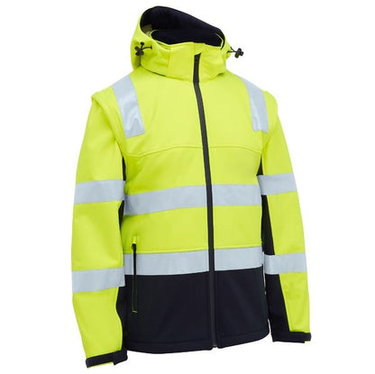 Bisley BJ6078T Taped Two Tone Hi Vis 3 In 1 Soft Shell Jacket