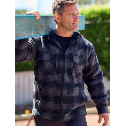 Bisley Men's Heavy duty flannel work jacket