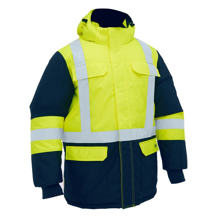 Bisley BJ6454HT H Taped Hi Vis Freezer Hooded Jacket
