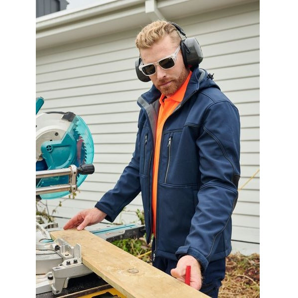 Bisley BJ6570 Flex And Move Hooded Soft Shell Jacket