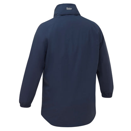 Navy blue jacket on a white background