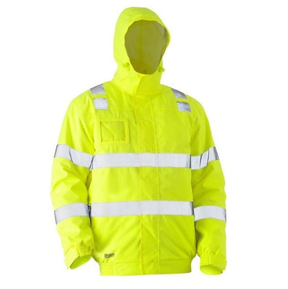 Bisley BJ6770T Taped HiVis Wet Weather Bomber Jacket