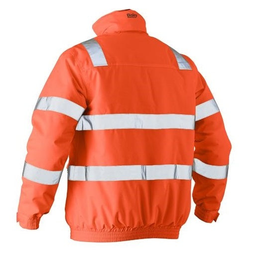 Bisley BJ6770T Taped HiVis Wet Weather Bomber Jacket