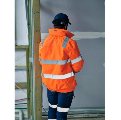 Bisley BJ6770T Taped HiVis Wet Weather Bomber Jacket