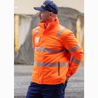 Bisley BJ6842T Taped Hi Vis Heated Jacket With Hood