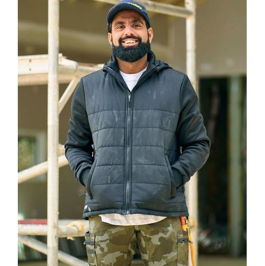 Bisley BJ6844 Flex and Move Puffer Fleece Hooded Jacket