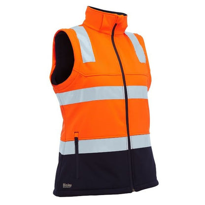 Bisley BJL6078T Womens Taped Two Tone HiVis 3 In 1 Soft Shell Jacket