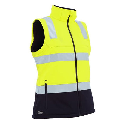 Bisley BJL6078T Womens Taped Two Tone HiVis 3 In 1 Soft Shell Jacket