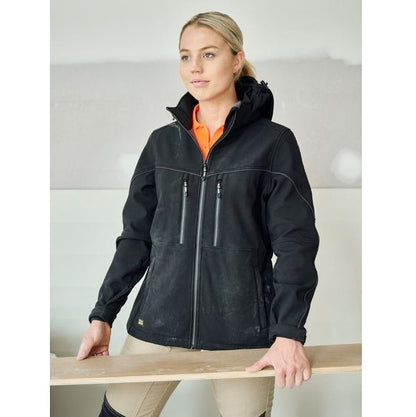 Bisley BJL6570 Womens Flex And Move Hooded Soft Shell Jacket