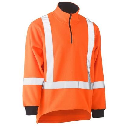 Bisley BK6249XT DISCONTINUED Taped HiVis X-Back Fleece Pullover