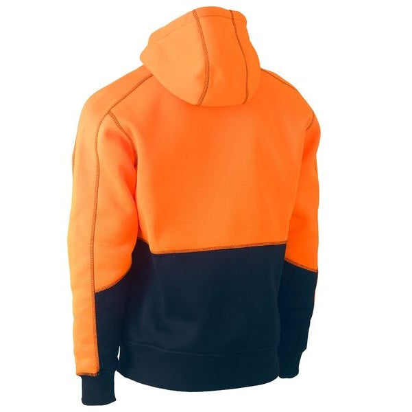 Bisley BK6619 HiVis Two Tone Fleece Pullover Hoodie