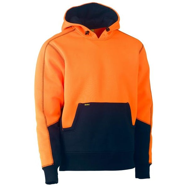 Bisley BK6619 HiVis Two Tone Fleece Pullover Hoodie