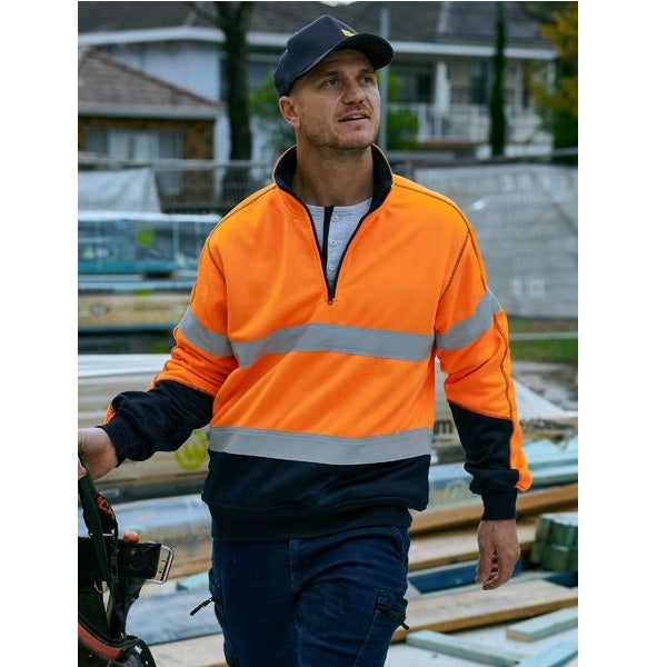 Bisley BK6987T Taped HiVis Fleece Pullover With Sherpa Lining