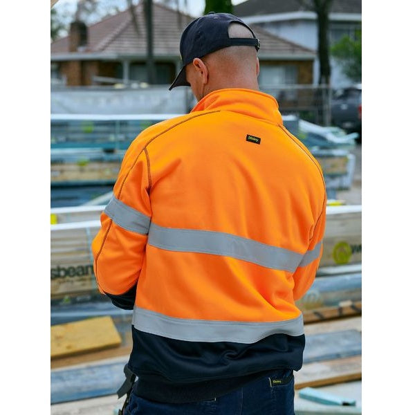 Bisley BK6987T Taped HiVis Fleece Pullover With Sherpa Lining