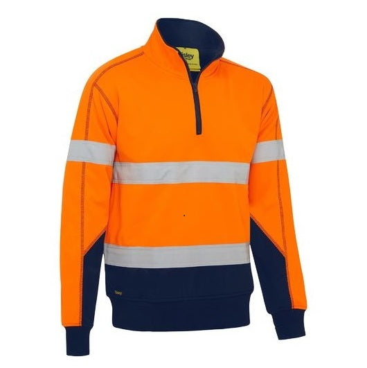Bisley BK6987T Taped HiVis Fleece Pullover With Sherpa Lining