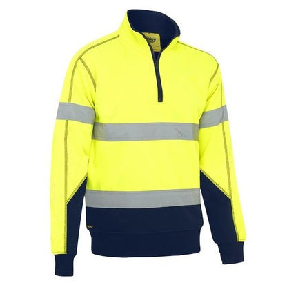 Bisley BK6987T Taped HiVis Fleece Pullover With Sherpa Lining