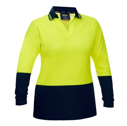Bisley BKL6234 Womens HiVis V-Neck Polo