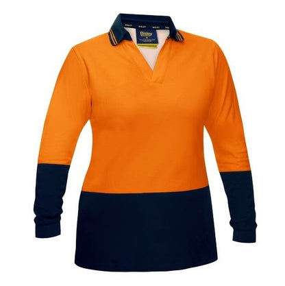 Bisley BKL6234 Womens HiVis V-Neck Polo
