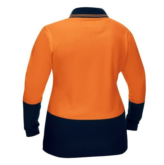 Bisley BKL6234 Womens HiVis V-Neck Polo