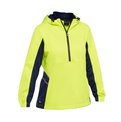 Bisley BKL6571 Women's Hi Vis Liquid Replellent Fleece Hoodie