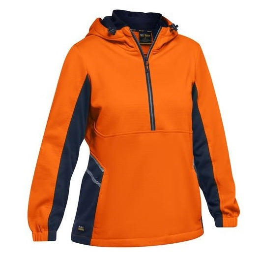 Bisley BKL6571 Womens HiVis Liquid Replellent Fleece Hoodie