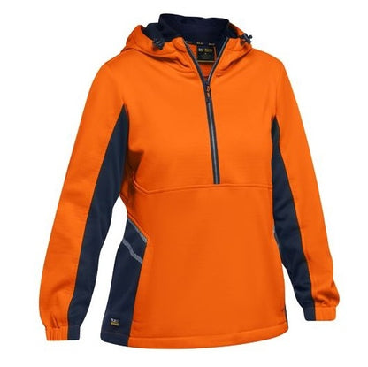 Bisley BKL6571 Womens HiVis Liquid Replellent Fleece Hoodie