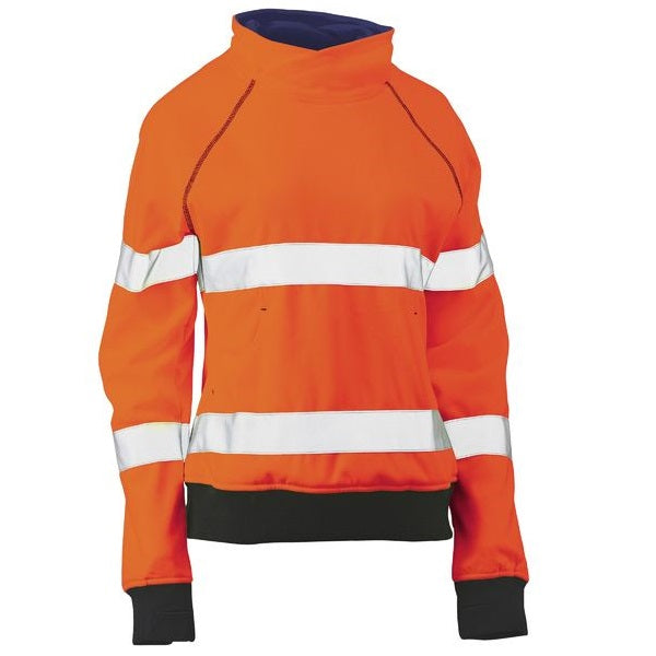 Bisley BKL6818T Womens Taped HiVis Fleece Jumper